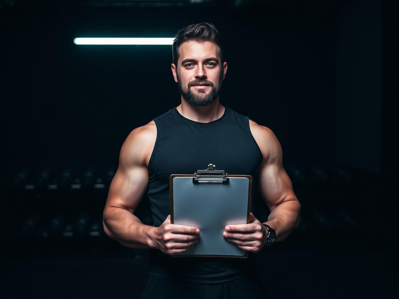 Independent gym owner on the floor